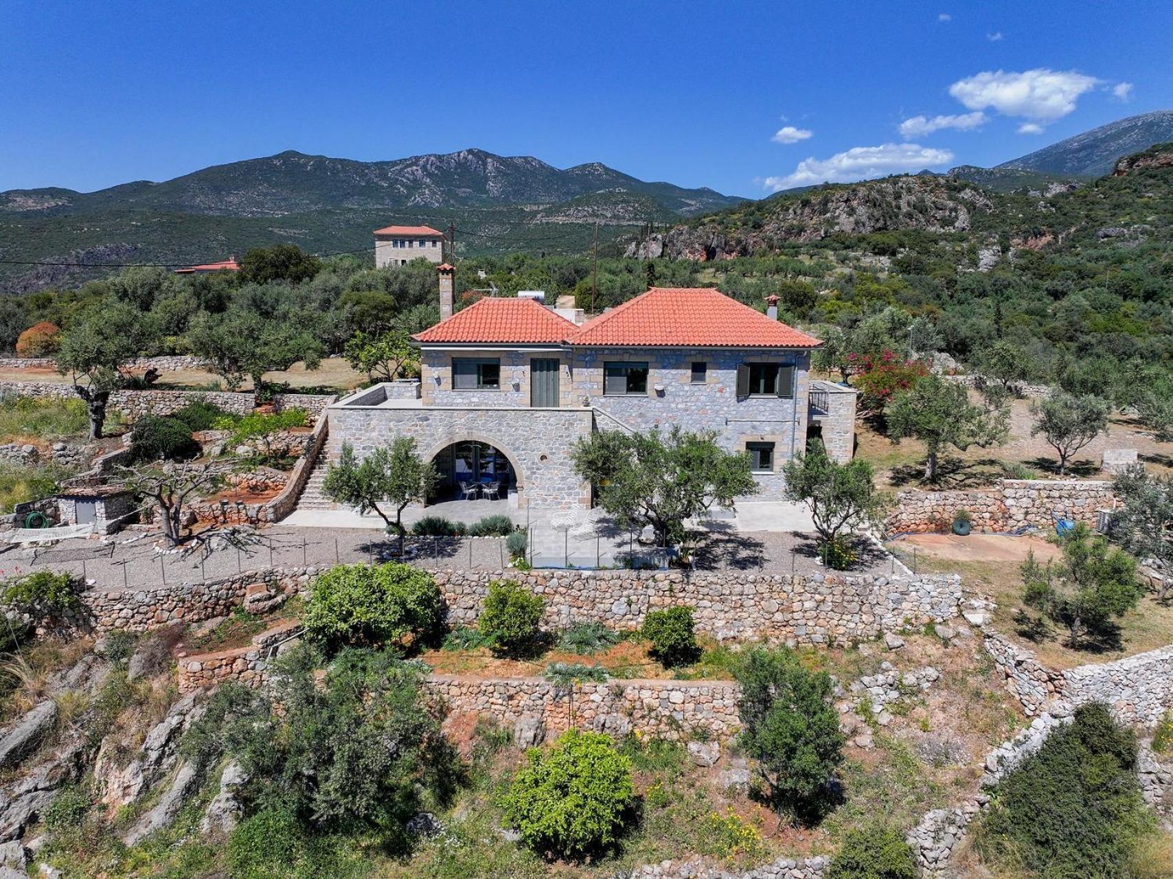 Athina'S Stone House In Kardamyli Villa Kültér fotó